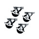 Caster Kit for Slim 5 Series Locking - 5WL Caster Kit for Slim 5 Series Locking - 5WL